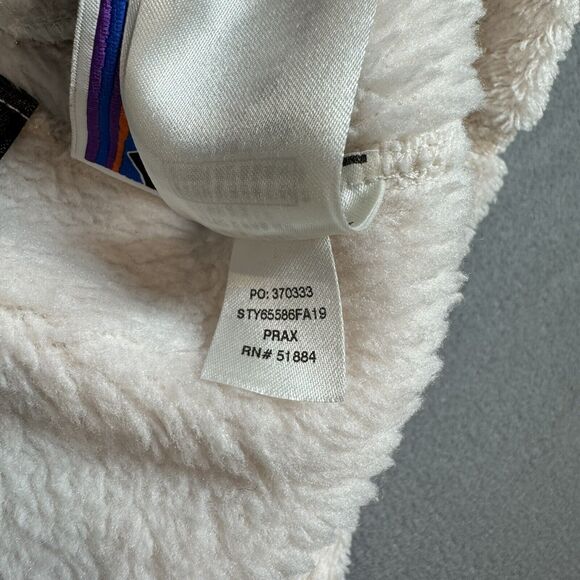 Patagonia Girls XL 14 Ivory Re-Tool Snap T Fleece Pullover Polartec Jacket - Picture 9 of 11